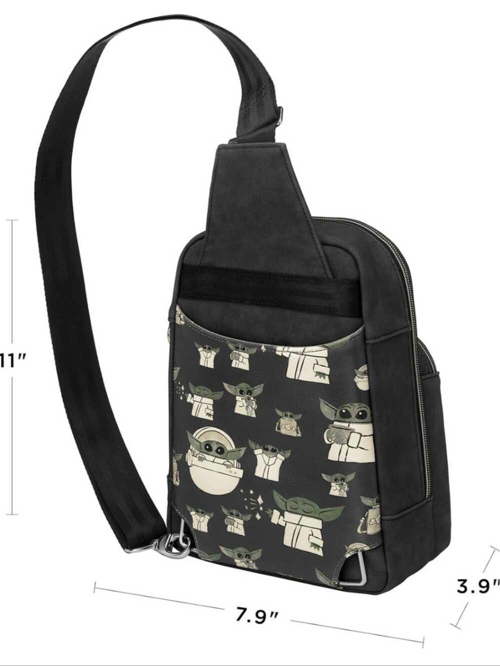 Petunia Pickle Bottom Criss-Cross Sling Bag Disney Star Wars, The Child - Picture 5 of 15